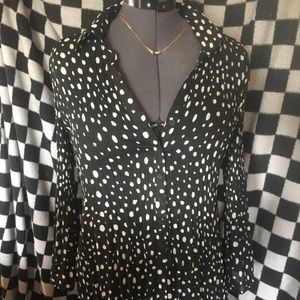 Polka dot light weight over shirt